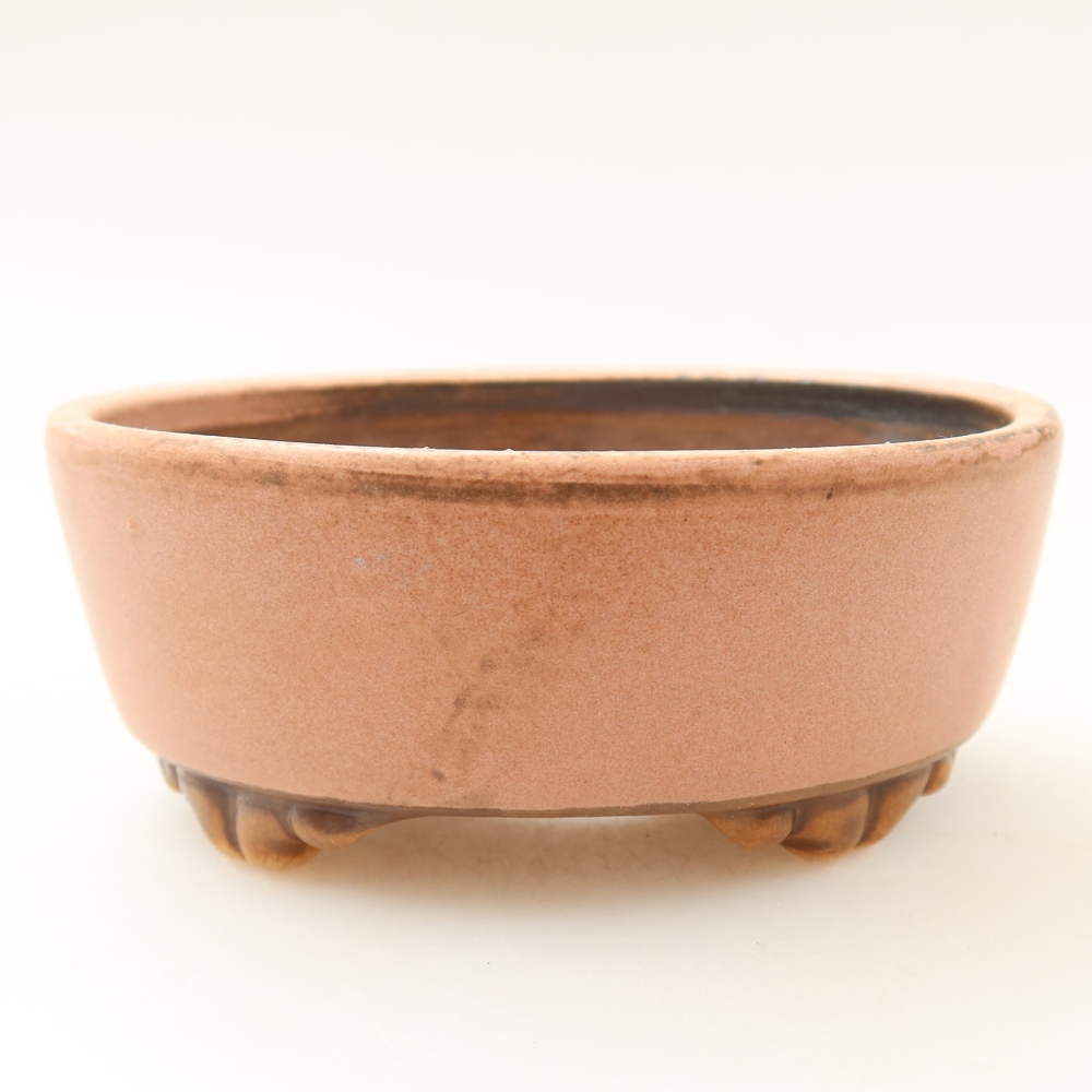 Bol à bonsaï en céramique 9,5 x 8 x 4 cm, rose