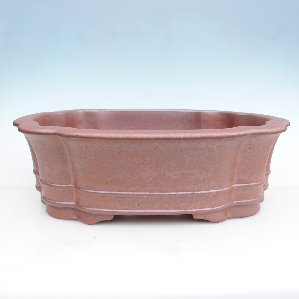 Bol bonsaï en céramique 51 x 44 x 15,5 cm , couleur métal - ENLEVEMENT PERSONNEL UNIQUEMENT ou transport sur palette