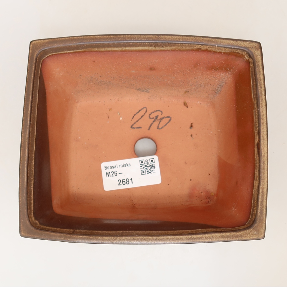 Bol en céramique  14,5 x 12,5 x 7 cm, couleur marron