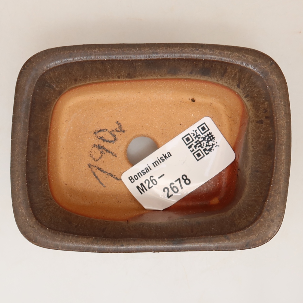 Bol en céramique  9 x 6,5 x 4,5 cm, couleur marron