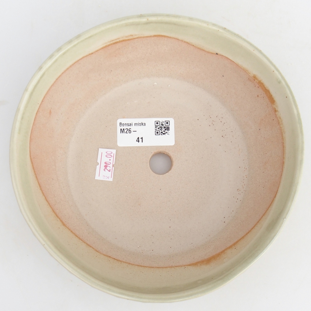 Bol à bonsaï en céramique 18 x 18 x 5,5 cm, vert