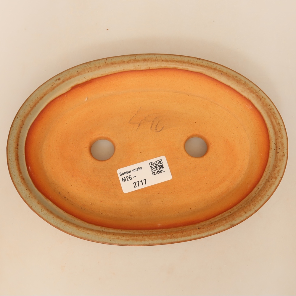 Bol en céramique  21 x 14,5 x 3,5 cm, couleur beige