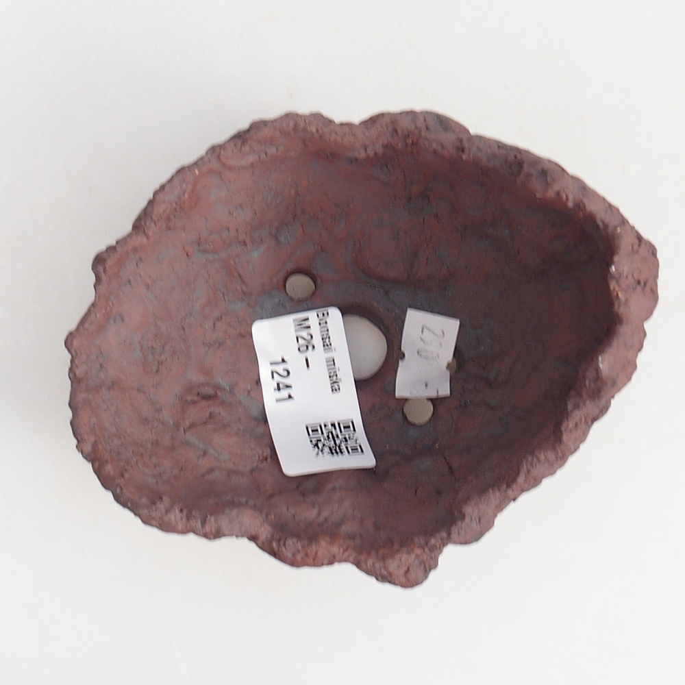 Coquille en céramique 10 x 8 x 8,5 cm , couleur marron