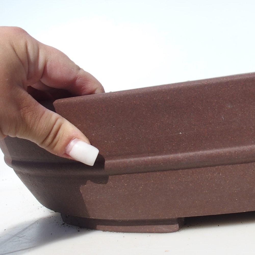 Bol pour bonsaï 49 x 40 x 9 cm - brun