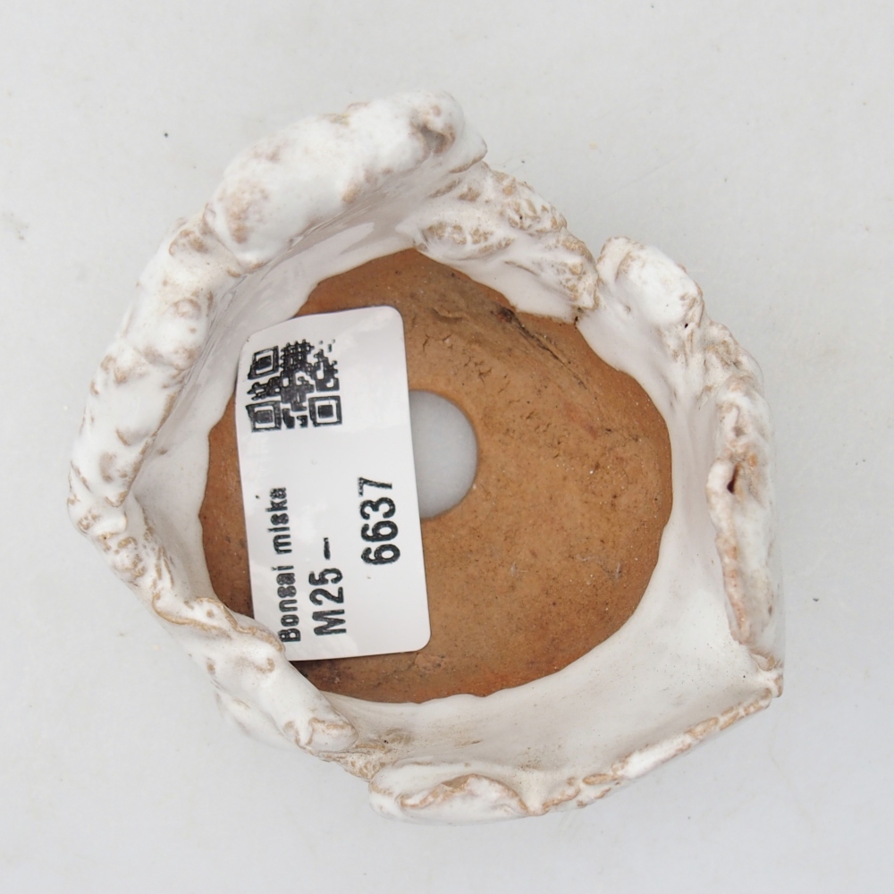 Coquille en céramique 7 x 6,5 x 5 cm , couleur blanche