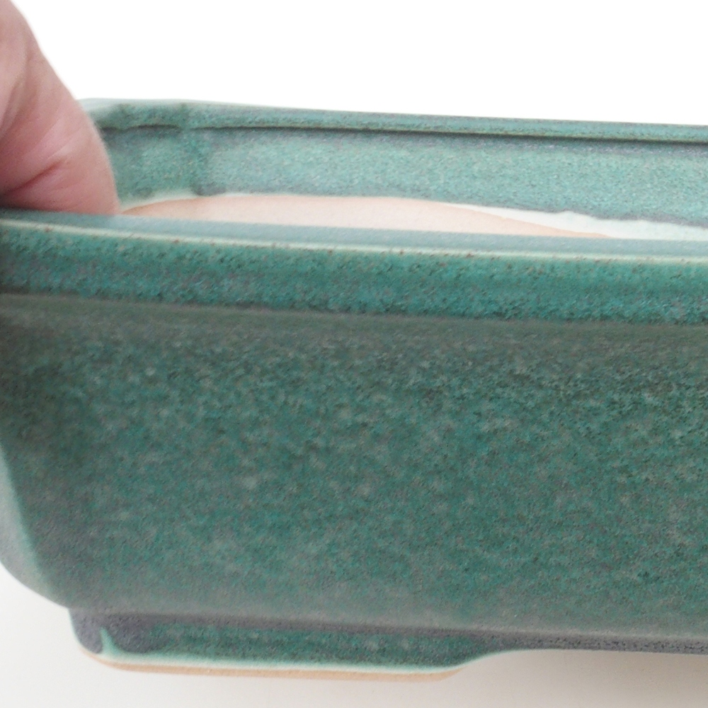 Bol pour bonsaï H07 - 30 x 20,5 x 8 cm - vert