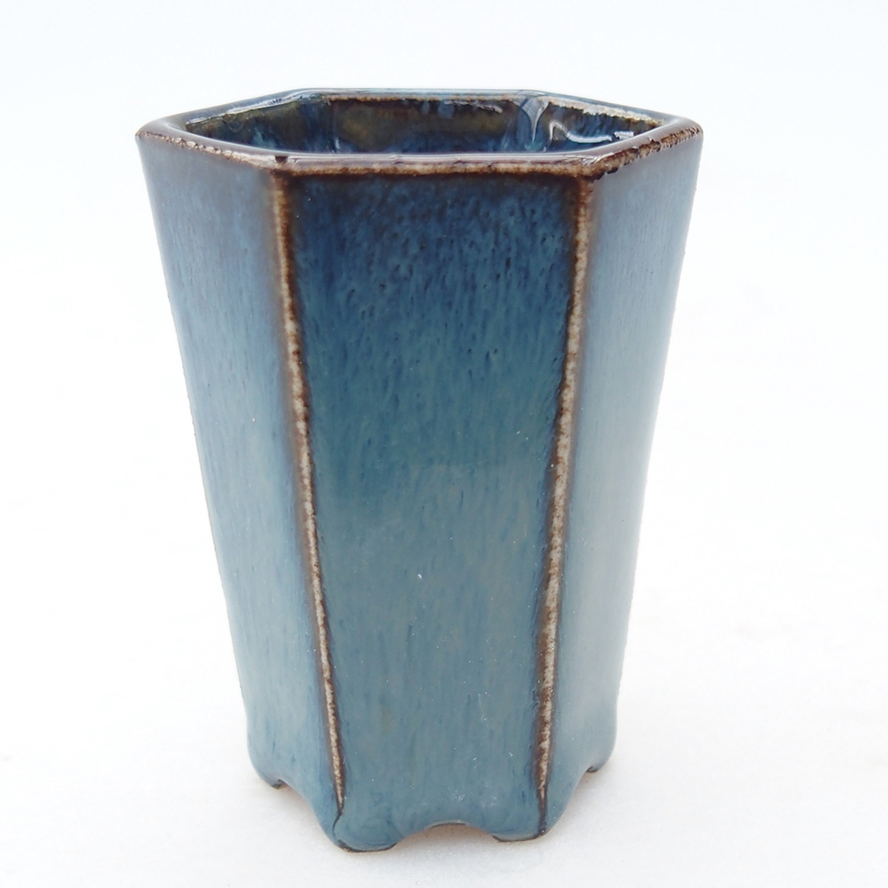 Mini bol bonsaï 4 x 3,5 x 5,5 cm, couleur bleu