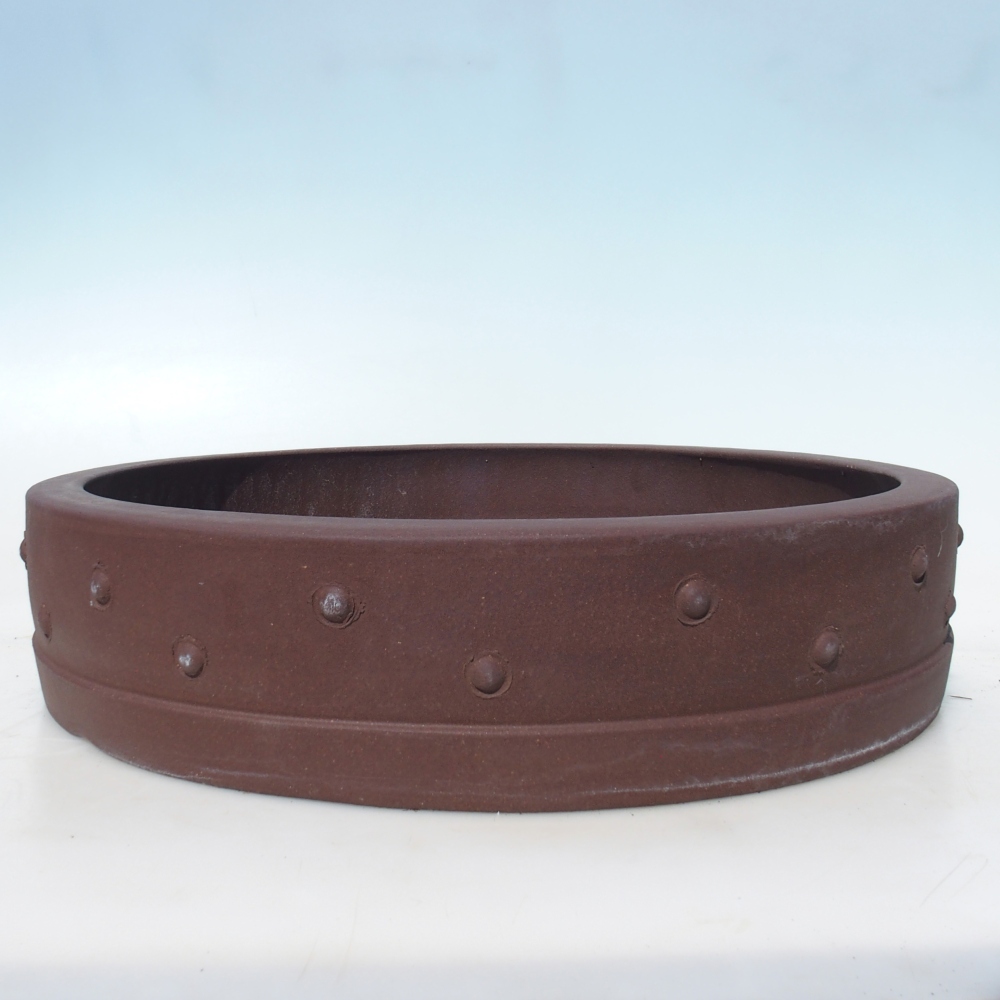 Bol pour bonsaï 41,5 x 41,5 x 9,5 cm - brun
