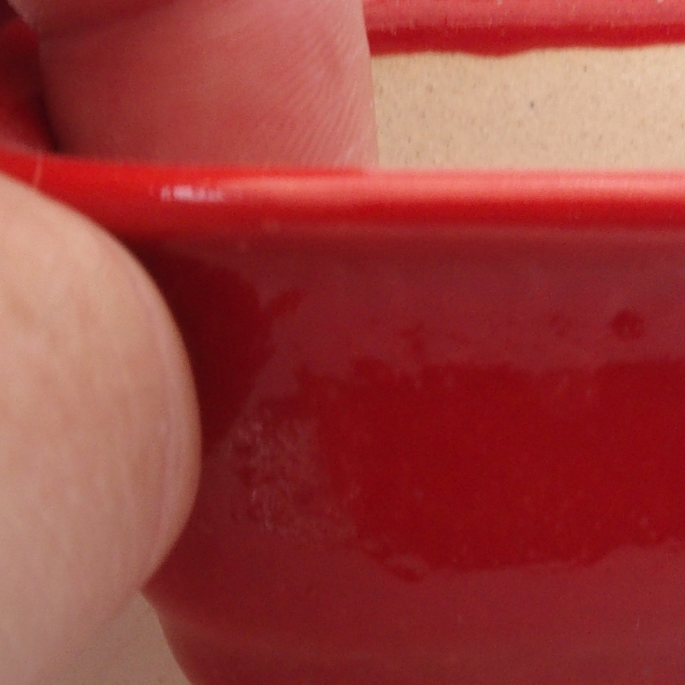 Mini bol bonsaï 6 x 4,5 x 3 cm, couleur rouge