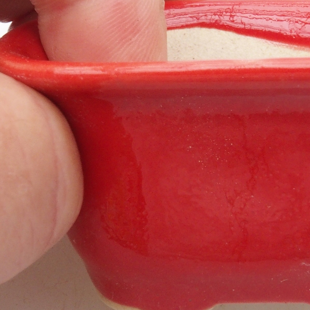Mini bol bonsaï 5,5 x 4,5 x 3 cm, couleur rouge