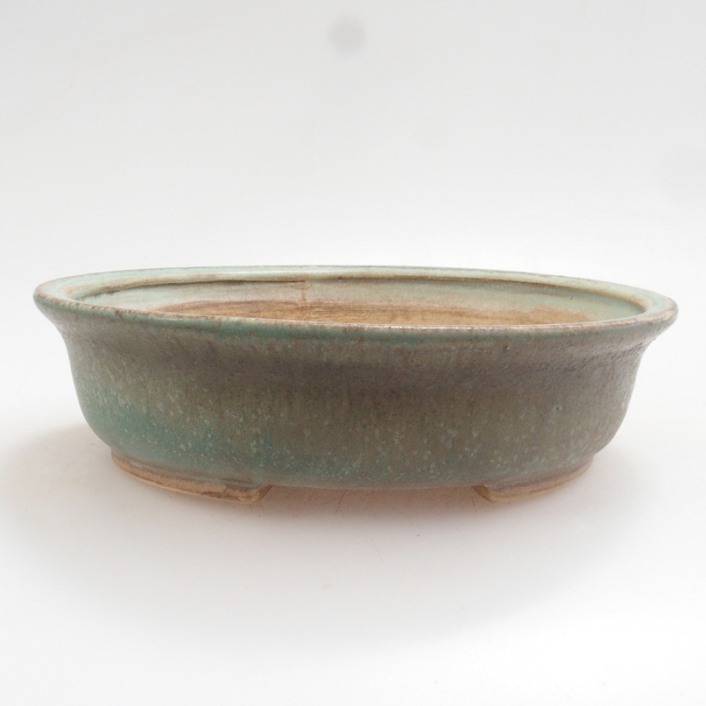 Bol à bonsaï en céramique 10 x 8,5 x 4 cm, brun