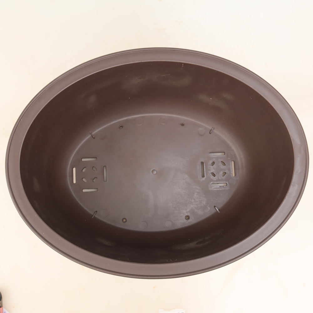 Pot à bonsaï en plastique MP-30 marron - 39 x 30 x 14,5 cm