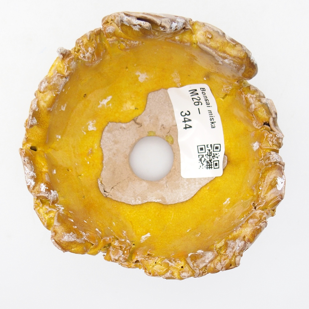 Coquille en céramique 9,5 x 9,5 x 6,5 cm , jaune