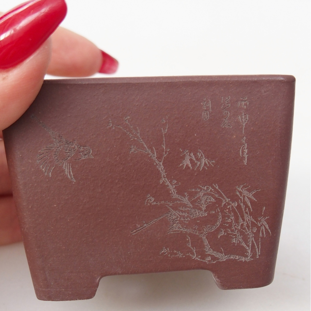 Mini bol bonsaï 6 x 6 x 4,5 cm, brun