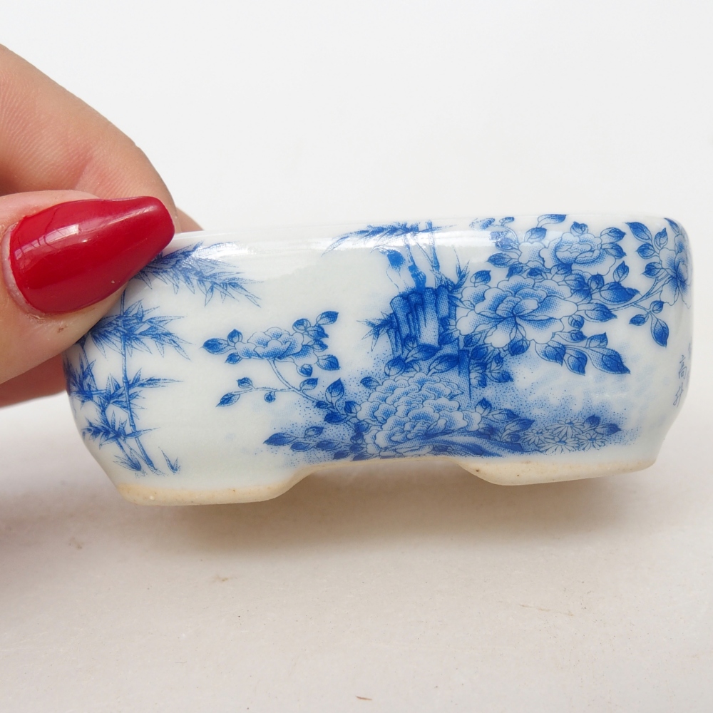 Mini bol bonsaï 8 x 6 x 3 cm, blanc