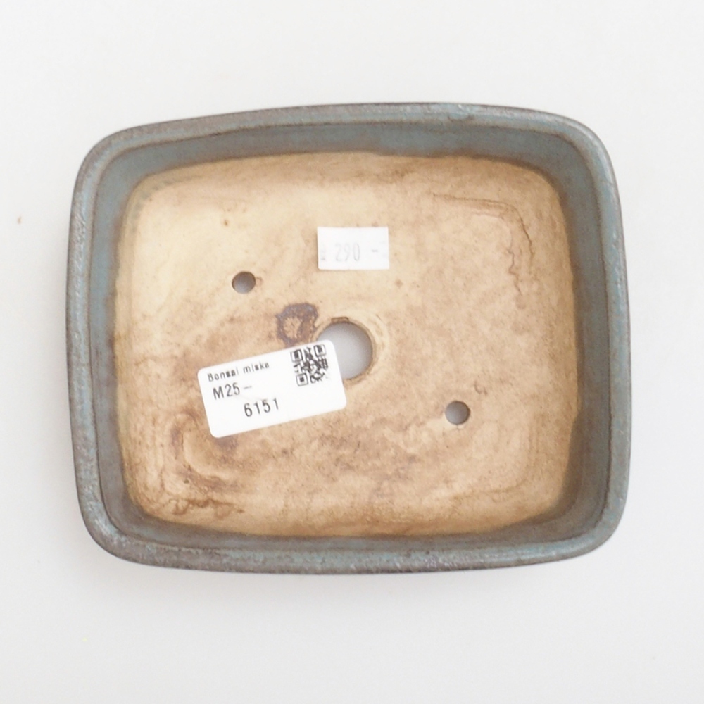 Bol à bonsaï en céramique 10 x 8,5 x 4 cm, brun