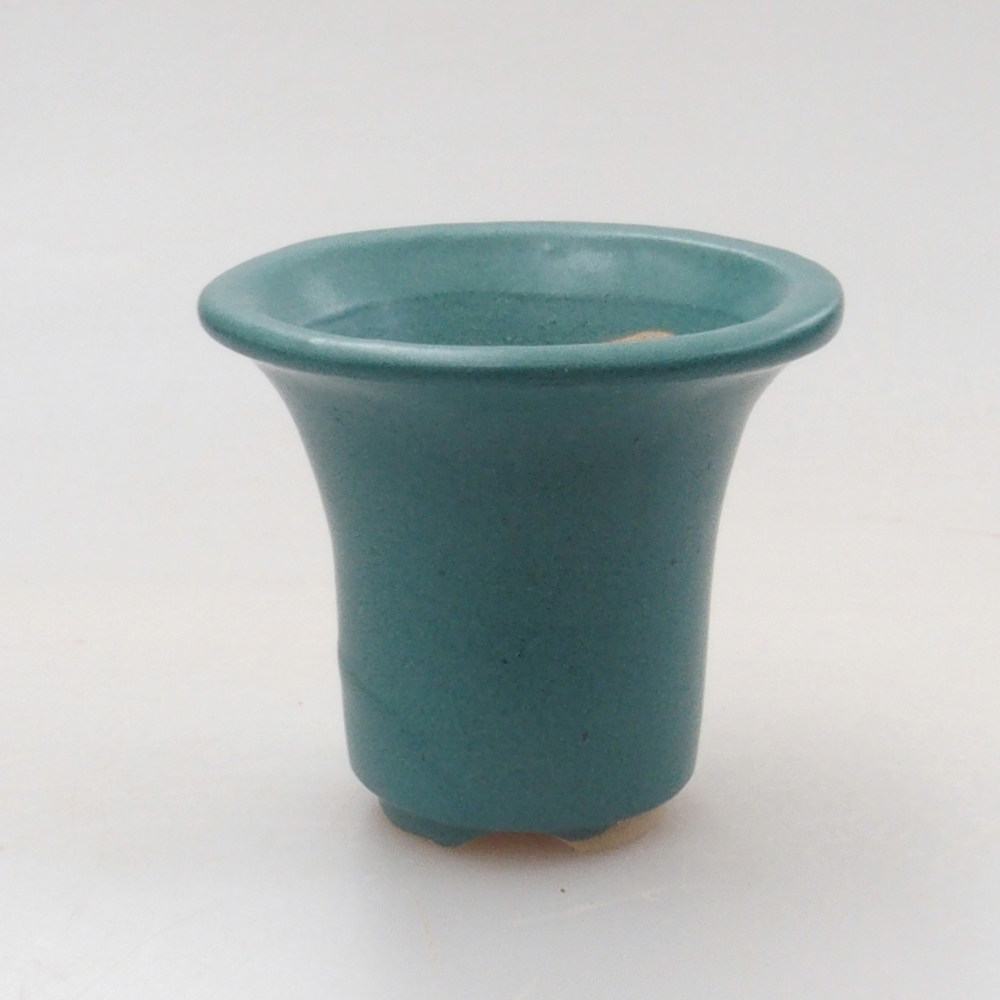 Bol à bonsaï en céramique 6,5 x 5,5 x 4 cm, couleur bleu