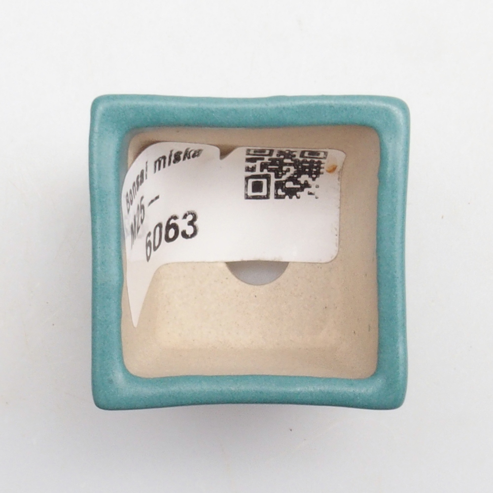 Bol à bonsaï en céramique 6,5 x 5,5 x 4 cm, couleur bleu