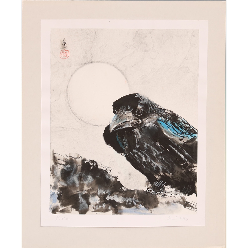 Calligraphie - Le corbeau