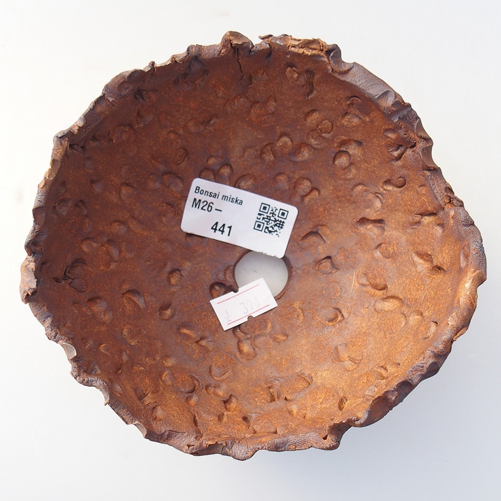 Coquille en céramique 13 x 12,5 x 8,5 cm , couleur marron