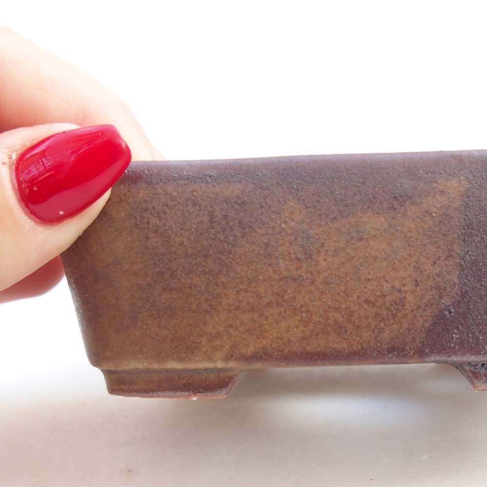 Bol à bonsaï en céramique 9,5 x 8 x 3,5 cm, brun