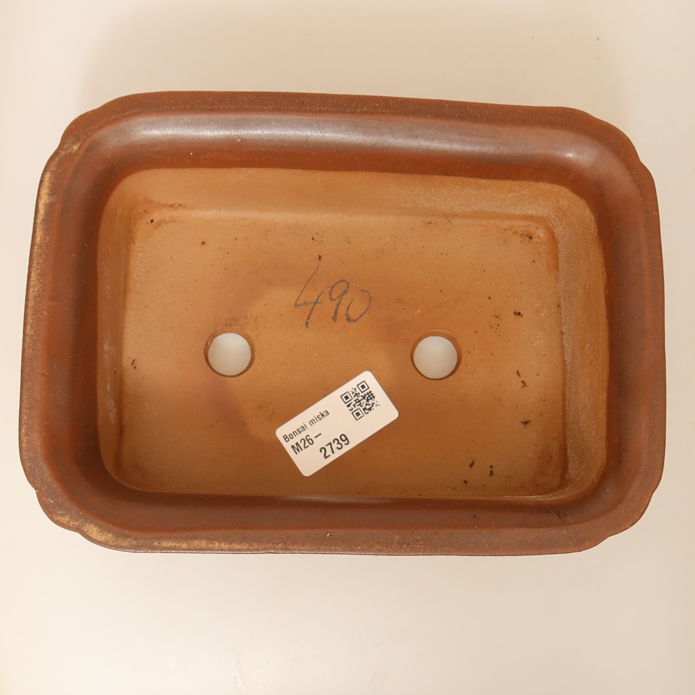 Bol en céramique  20 x 15,5 x 5,5 cm, couleur marron