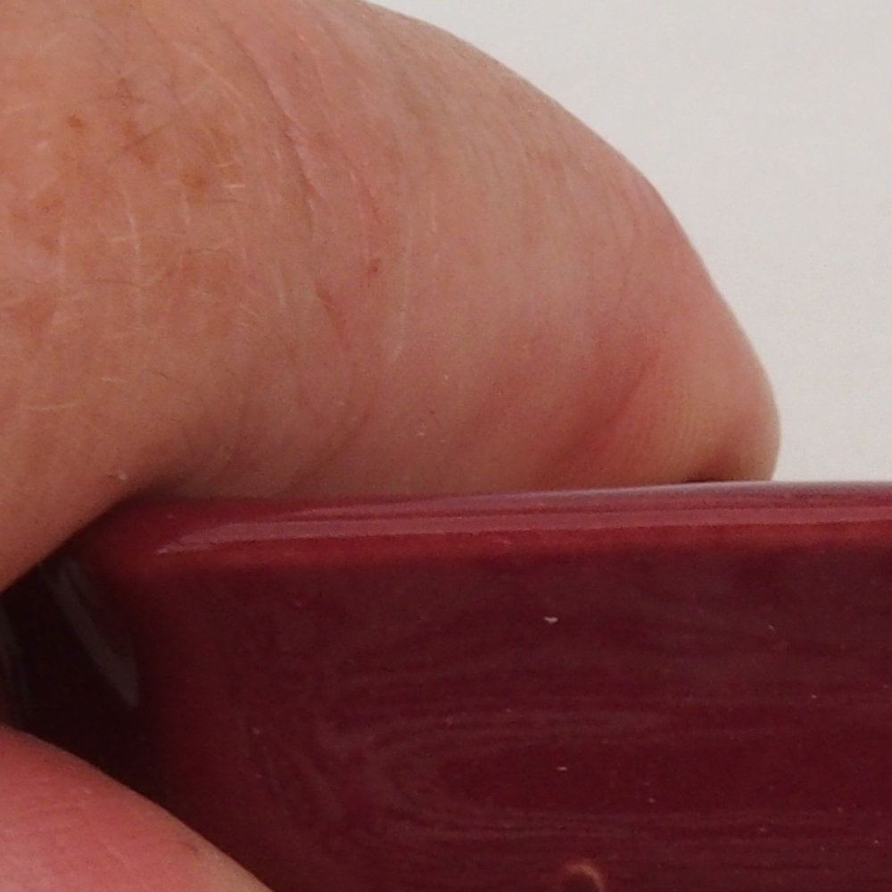 Mini bol bonsaï 5,5 x 3,5 x 1,5 cm, bordeaux