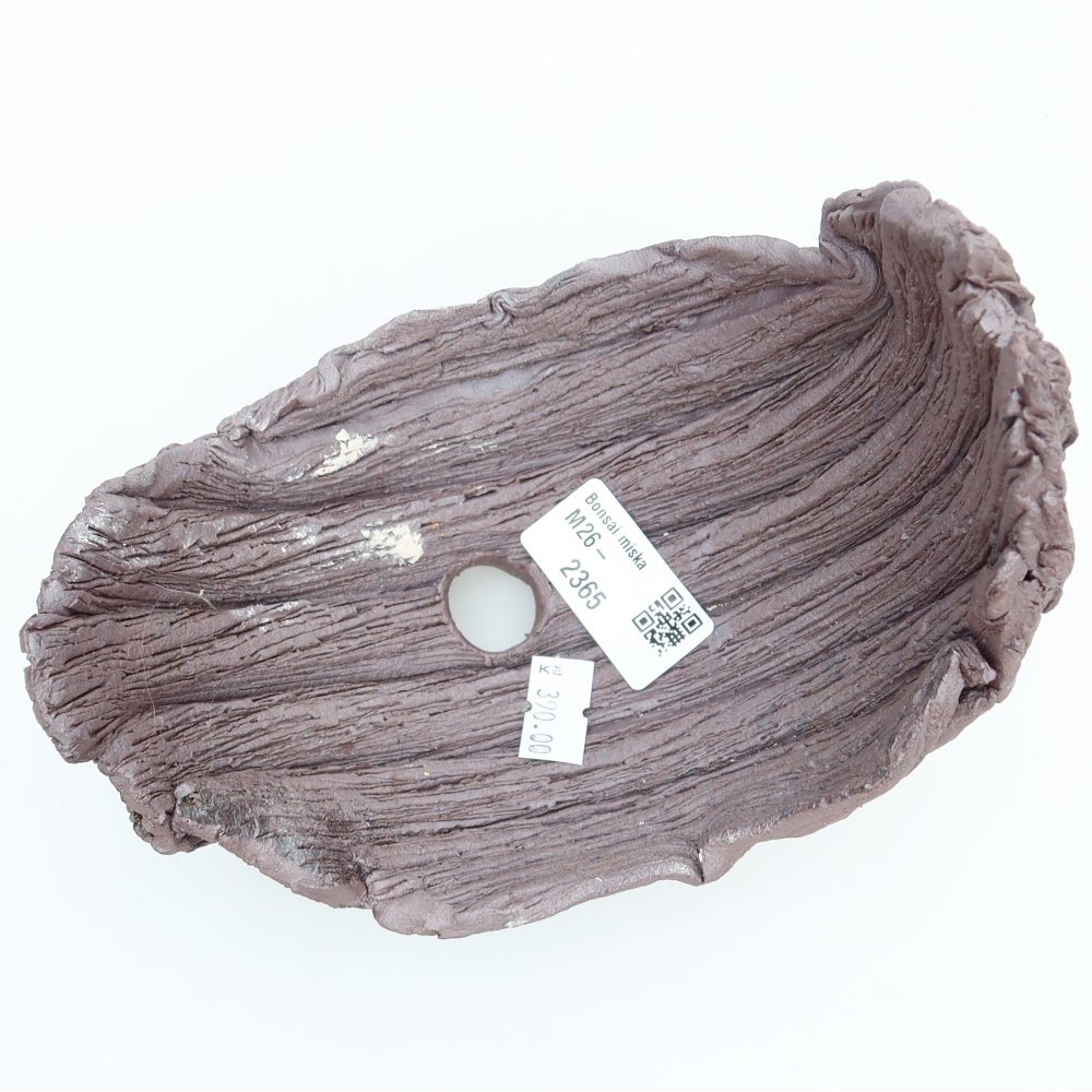 Coquille en céramique  15 x 11 x 15 cm, couleur marron