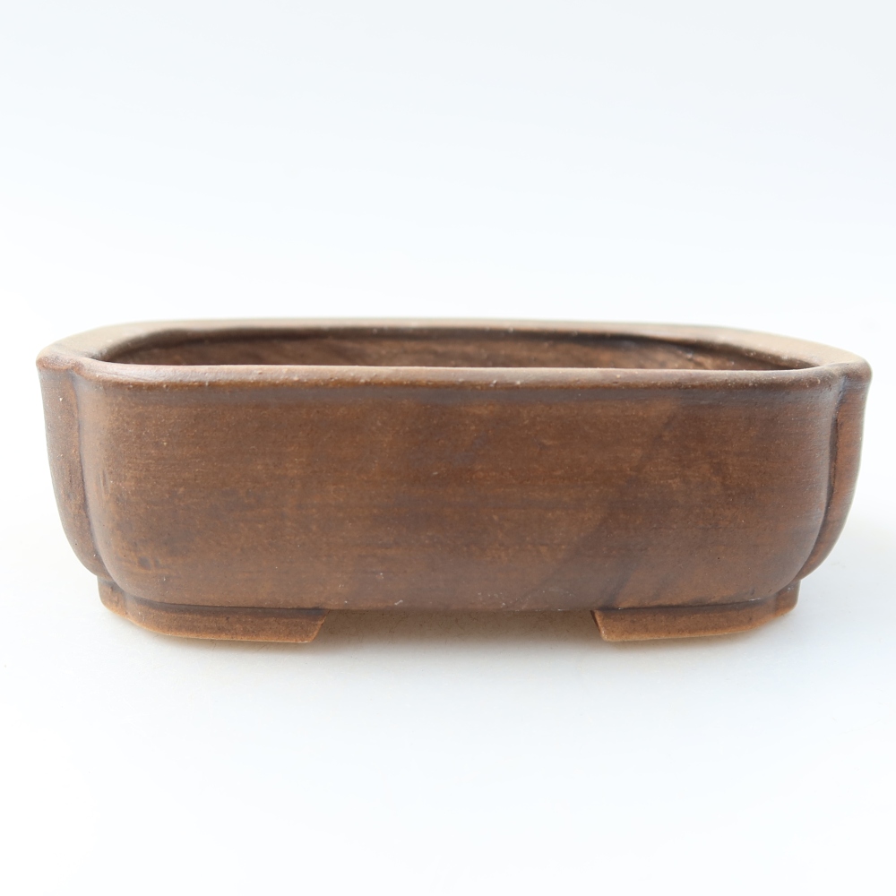 Bol à bonsaï en céramique 13,5 x 12 x 4 cm, brun