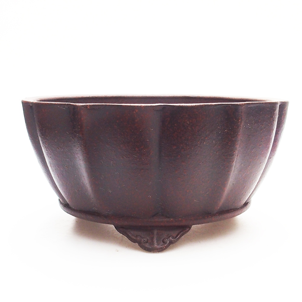 Bol 19 x 19 x 9,5 cm brun-rouge