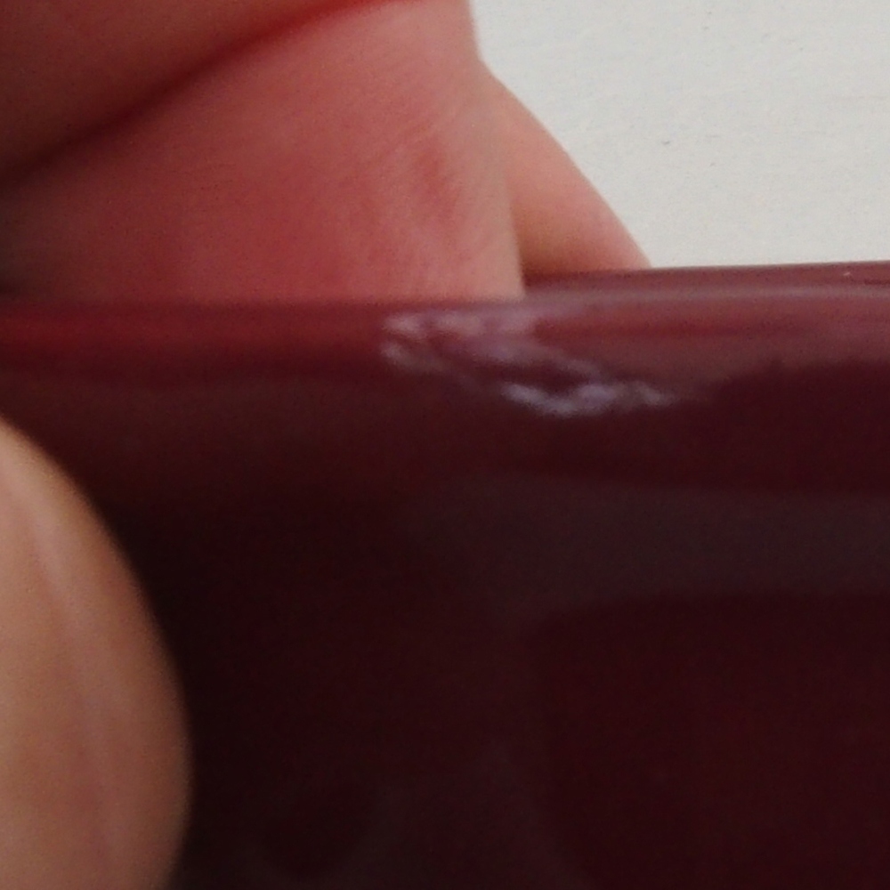 Mini bol bonsaï 6 x 6 x 2,5 cm, bordeaux