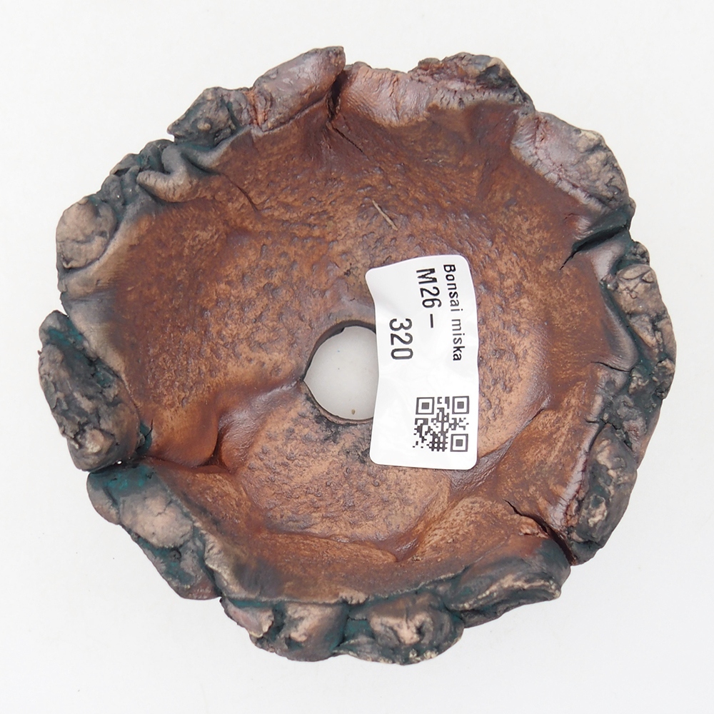 Coquille en céramique 9,5 x 9 x 6 cm , couleur verte