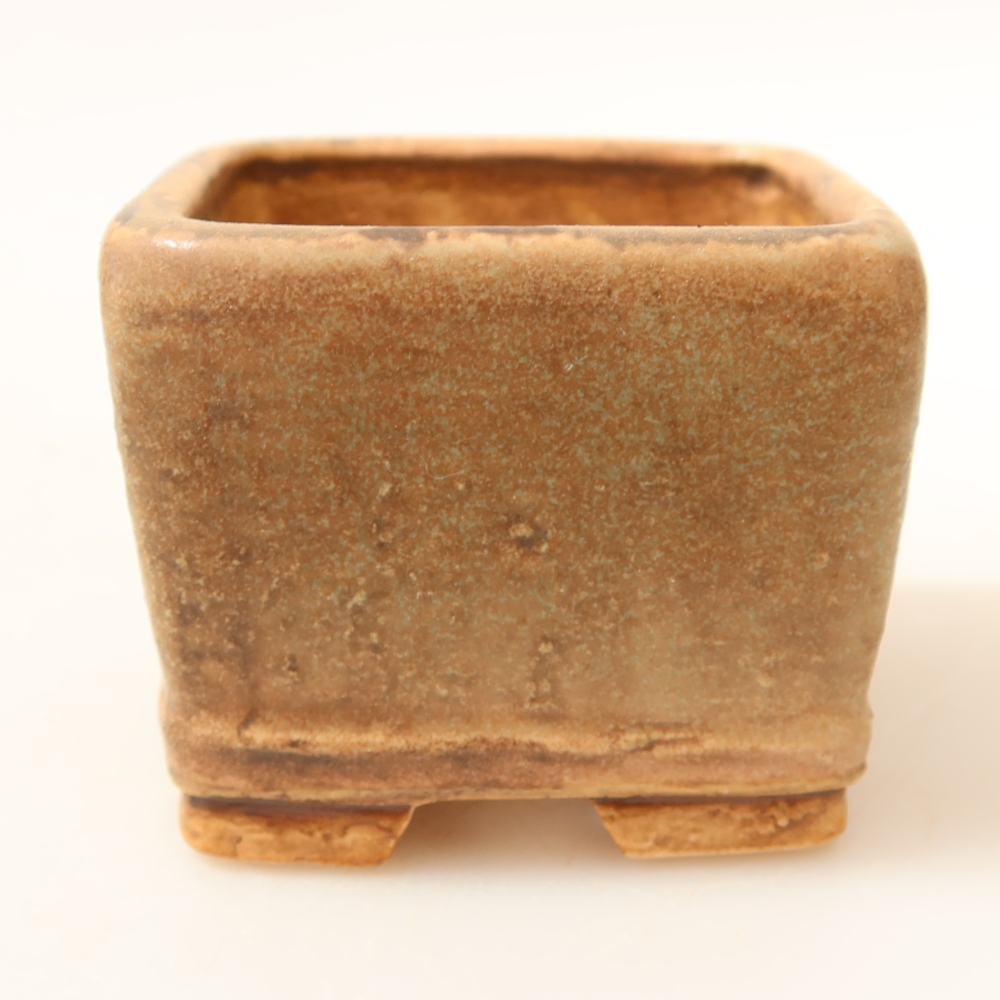 Bol à bonsaï en céramique 6 x 6 x 4,5 cm, vert