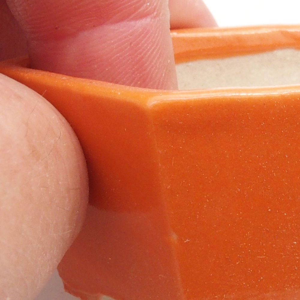 Mini bol bonsaï 6 x 5 x 2,5 cm, orange