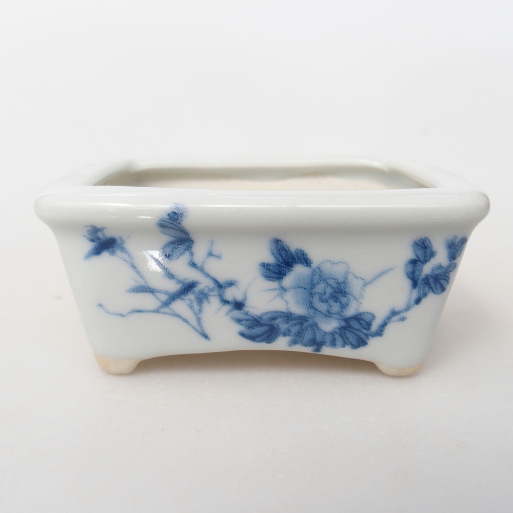 Mini bol bonsaï 8 x 6,5 x 3,5 cm, blanc