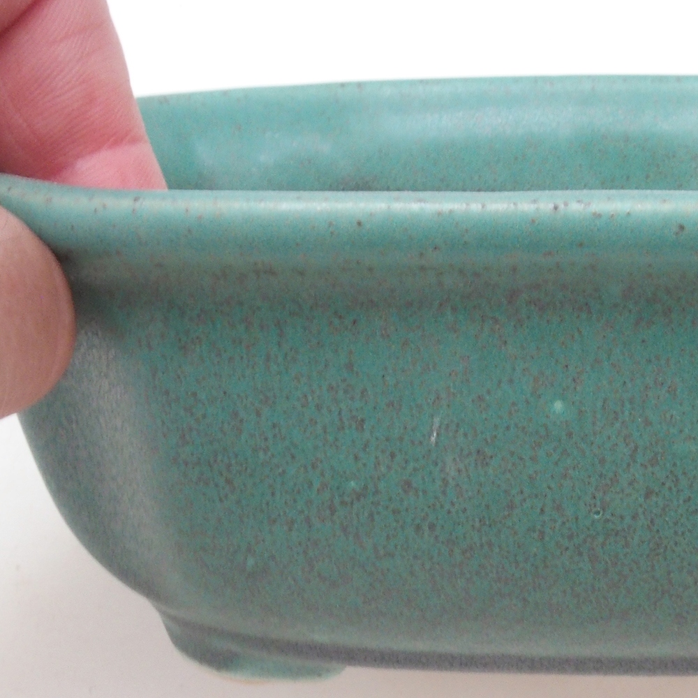 Bol à bonsaï H31 - 14 x 12 x 5,5 cm - vert