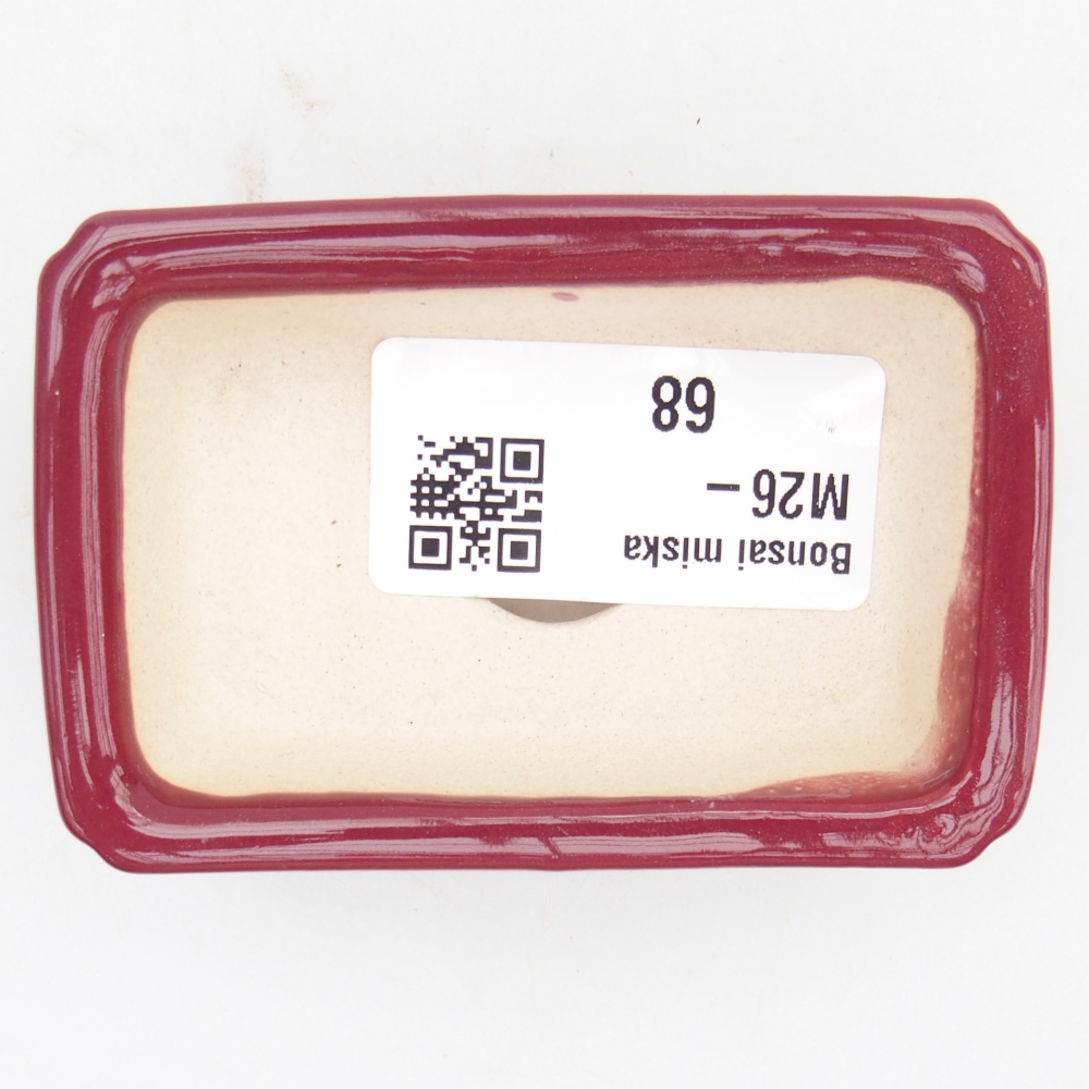 Mini bol bonsaï 7,5 x 5 x 2 cm, bordeaux