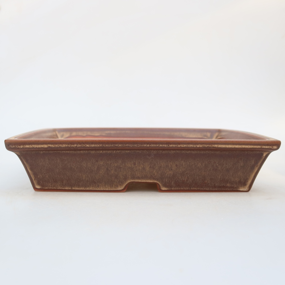 Bol en céramique  26 x 20 x 5 cm, couleur marron