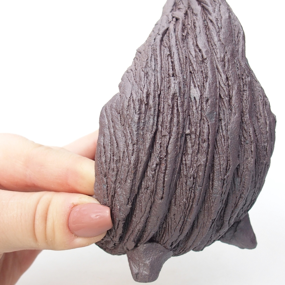 Coquille en céramique 10 x 8 x 14,5 cm , couleur métallique