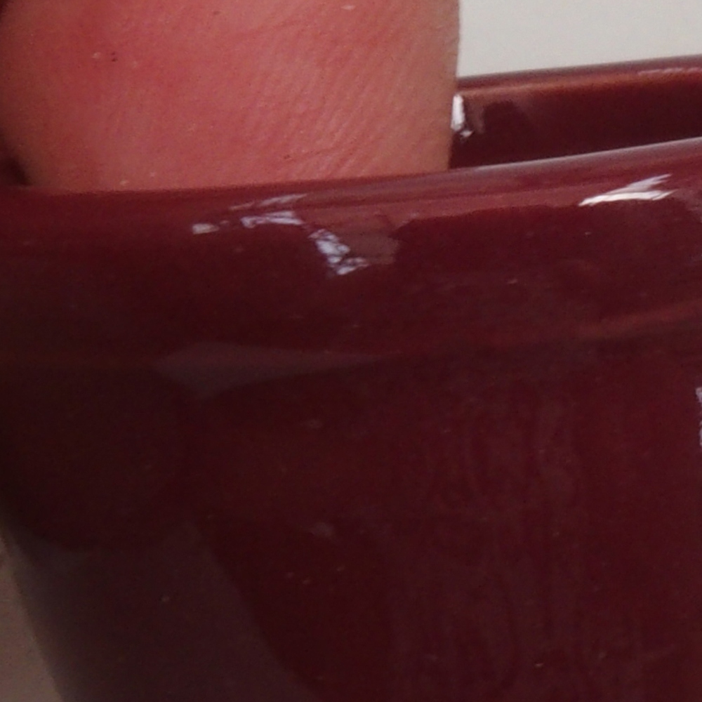 Mini bol bonsaï 3,5 x 3,5 x 2,5 cm, bordeaux