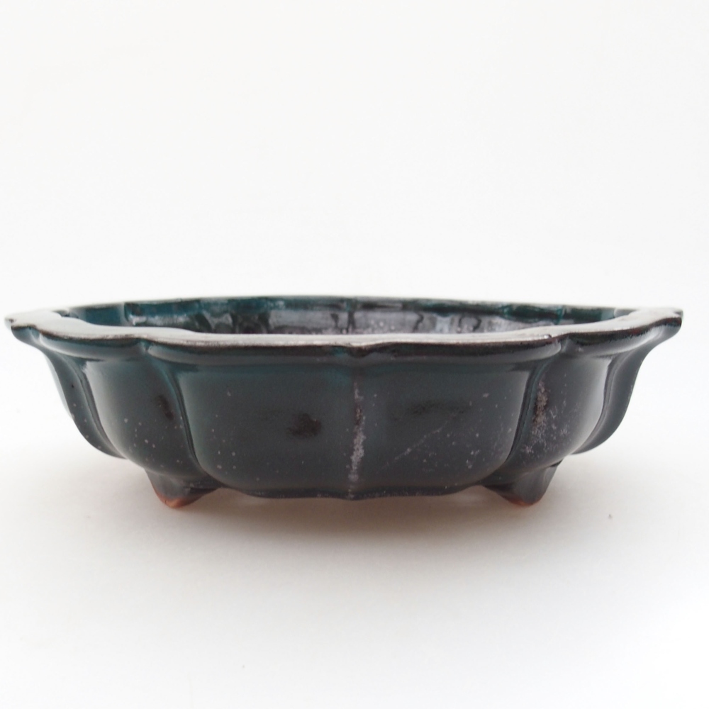 Bol à bonsaï en céramique 22 x 17 x 5 cm, vert