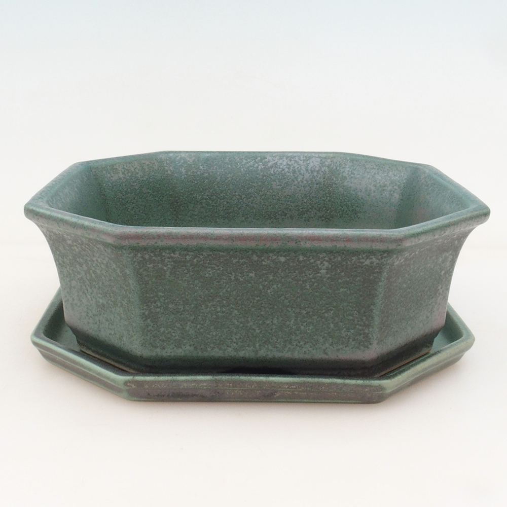 Bol Bonsaï + soucoupe H14 - 17,5x17,5x6 cm