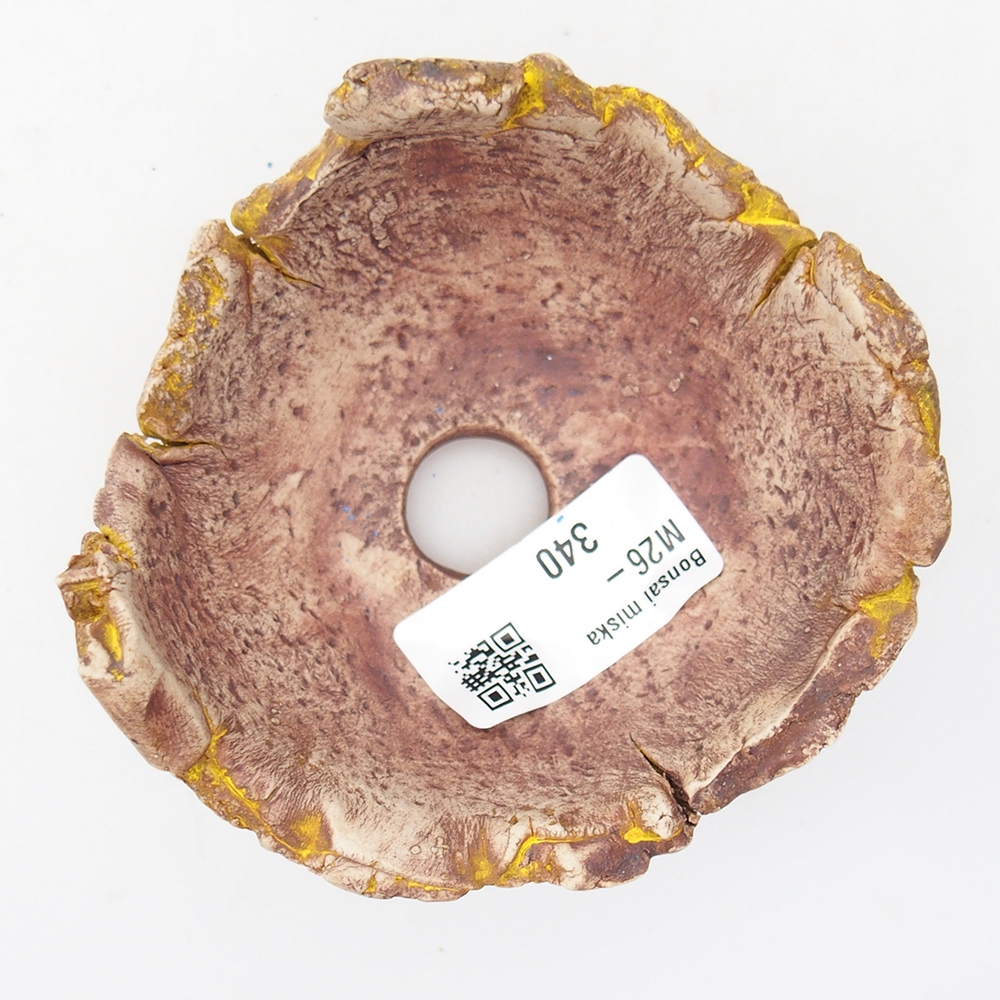 Coquille en céramique 9 x 9 x 5,5 cm , jaune