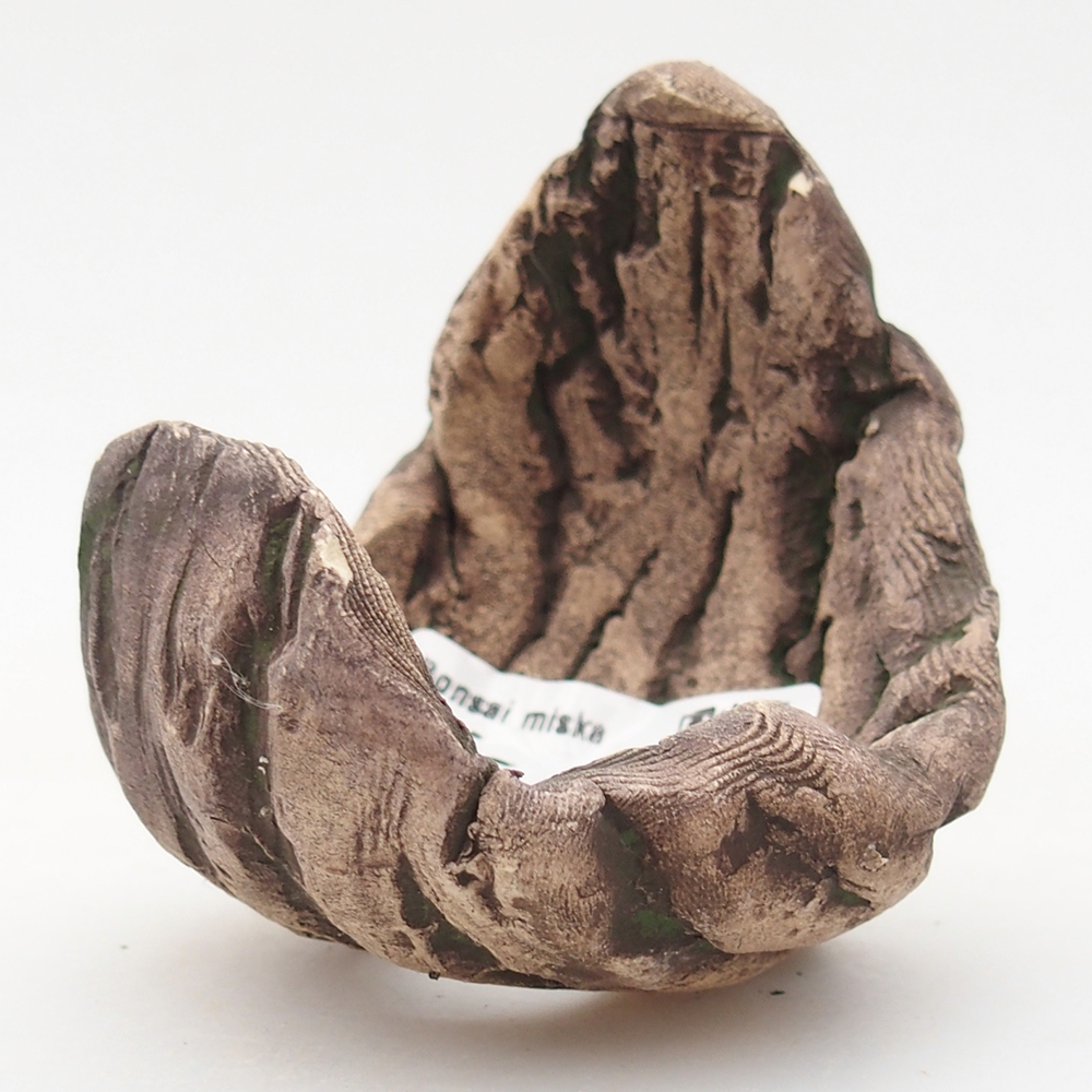 Coquille en céramique 6,5 x 6,5 x 8 cm , couleur verte