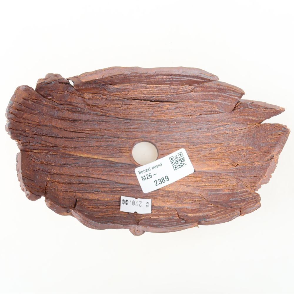 Coquille en céramique  15,5 x 10,5 x 10,5 cm, couleur marron