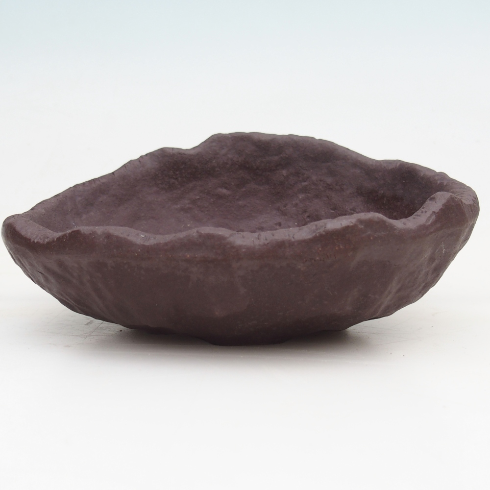 Coquille en céramique 15 x 11 x 6,5 cm , couleur marron