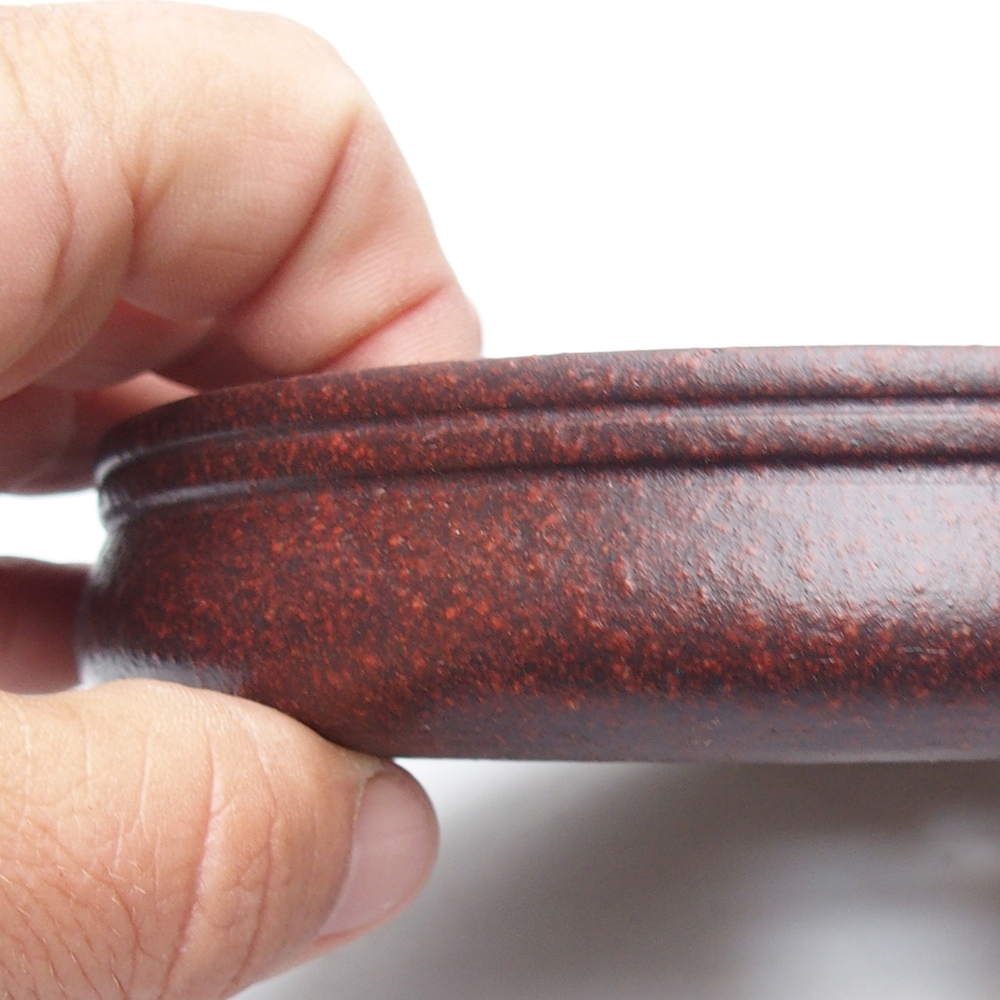 Bol 16 x 16 x 3,5 cm brun-rouge