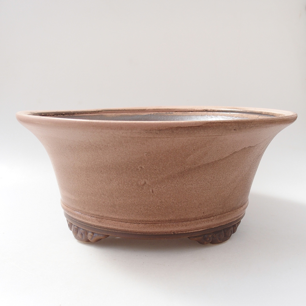 Bol à bonsaï en céramique 29 x 29 x 12 cm, rose