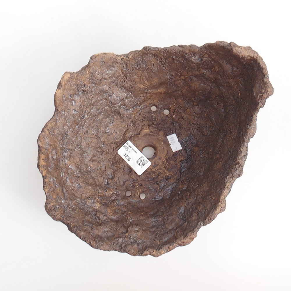 Coquille en céramique 22 x 20 x 17,5 cm , couleur marron