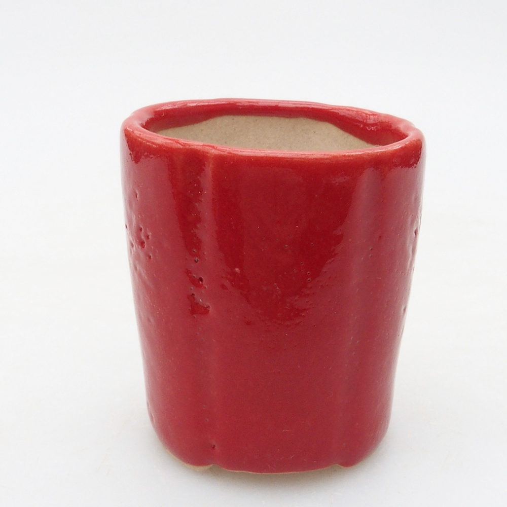 Mini bol bonsaï 3,5 x 3,5 x 4 cm, couleur rouge